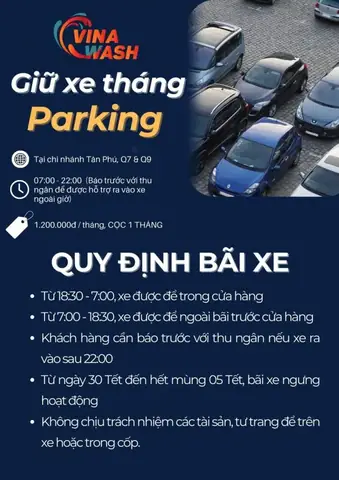 Bãi Giữ Xe Ô Tô Vinawash Tân Phú