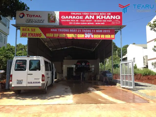 Khu Vực Cho Xe Đậu Sau Khi Rửa