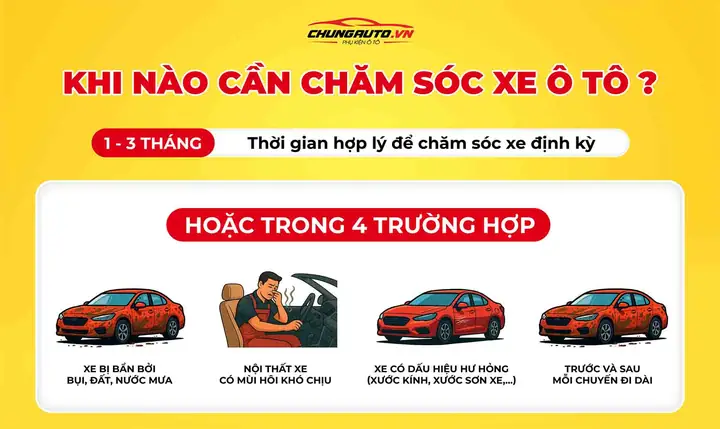 Khi Nào Cần Chăm Sóc Xe Ô Tô?