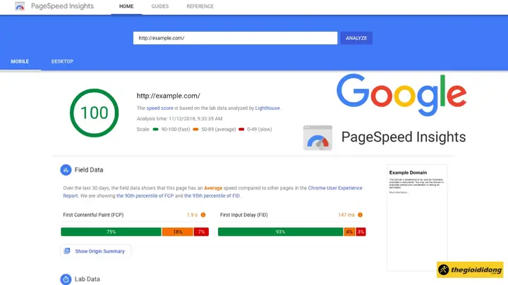 Google Pagespeed Insights
