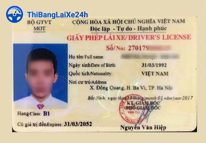 Phân Biệt Bằng Lái Xe B1 Và B2