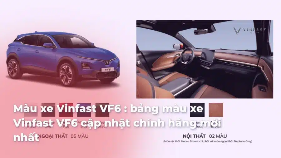 Bảng màu VF 6 hợp mệnh, hợp tuổi: Tư vấn phong thủy chọn màu xe