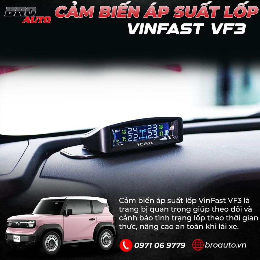 Thông số kỹ thuật chi tiết của bánh xe VF3: Áp suất lốp, tải trọng và các chỉ số quan trọng