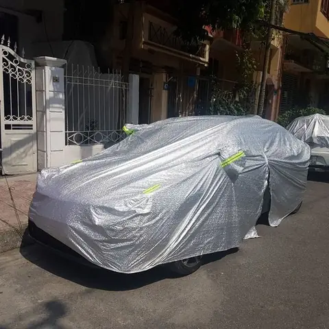 Bạt Phủ 3 Lớp Chống Xước, Chống Nắng, Chống Cháy Cho Ô Tô