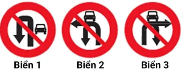Biển Nào Dưới Đây Chỉ Cấm Xe Ô Tô Quay Đầu?1. Biển 1.2. Biển 2.3. Biển 3.4. Biển 1 Và Biển 3. (ảnh 1)