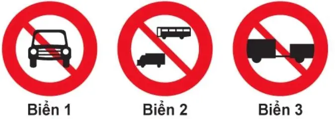 Biển Nào Cấm Các Loại Xe Cơ Giới Đi Vào, Trừ Xe Máy Hai Bánh, Xe Gắn Máy Và Các Loại Xe Ưu Tiên Theo Quy Định?1. Biển 1.2. Biển 2.3. Biển 1 Và Biển 3.4. Cả Ba Biển. (ảnh 1)