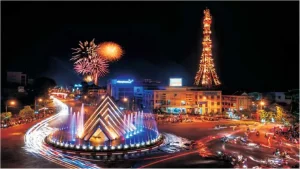 Quang Cảnh Thành Phố Tây Ninh Về Trời Tối