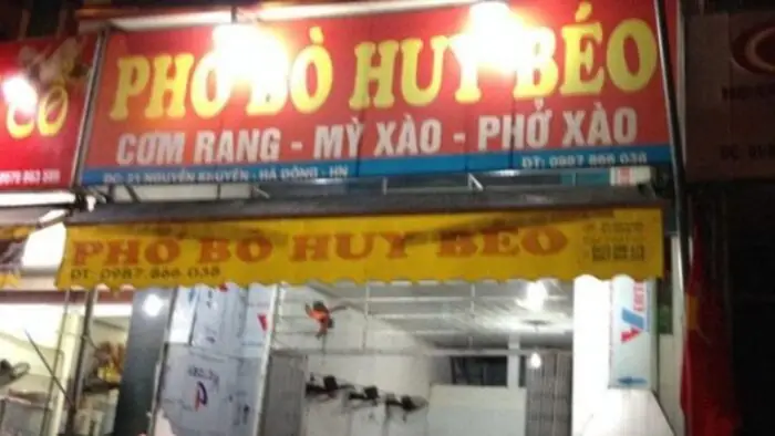 Phở Bò Huy Béo: Nước Dùng Đậm Đà, Thịt Ngon