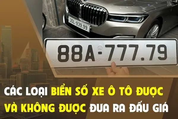 Các Loại Biển Số Xe Ô Tô Được Và Không Được Đưa Ra Đấu Giá