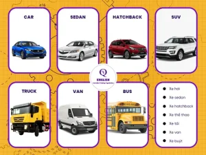 Từ Vựng Tiếng Anh Về Các Loại Xe Ô Tô