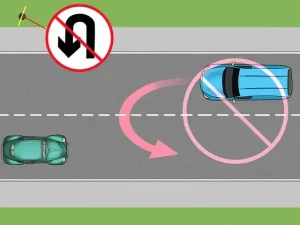 Lỗi Cho Xe Quay Đầu Không Đúng Nơi Quy Định