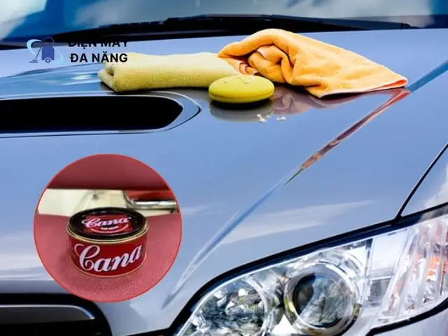 Bước 3: Thoa Cana Lên Khu Vực Cần Đánh Bóng