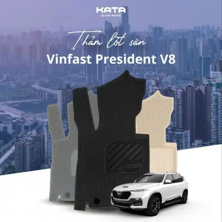 Thảm Lót Sàn Ô Tô Vinfast President V8 Cao Cấp
