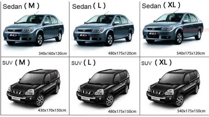 Bạt Phủ Xe Ô Tô Tráng Bạc Cách Nhiệt, Chống Nắng Mưa Ăn Mòn Hiệu Quả