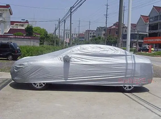 Bạt Phủ Xe Ô Tô Tráng Bạc Cách Nhiệt, Chống Nắng Mưa Ăn Mòn Hiệu Quả