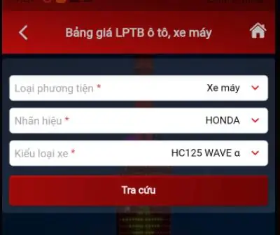 Tra Cứu Giá Tính Lệ Phí Trước Bạ Ô Tô, Xe Máy Online