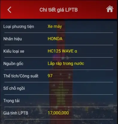 Tra Cứu Giá Tính Lệ Phí Trước Bạ Ô Tô, Xe Máy Online