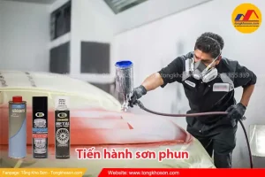 Bước 7: Tiến Hành Sơn Phun