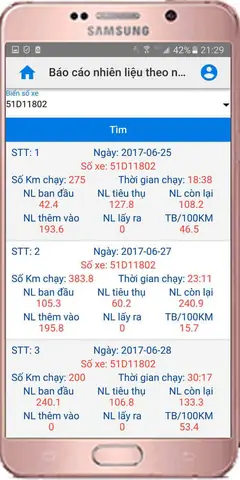 ♦ Xem Báo Cáo Nhiên Liệu Trực Quan Trên Điện Thoại: