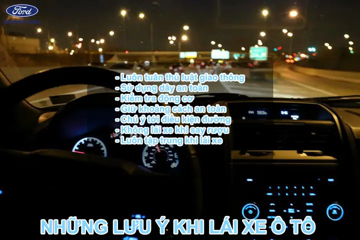 Điều Cần Lưu Ý Khi Lái Xe Ô Tô