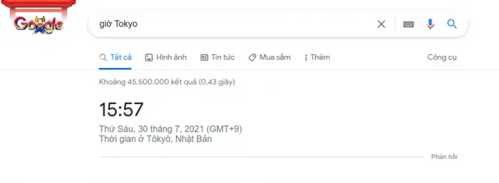 Tip 20. Xem Giờ Của Các Nơi Trên Thế Giới