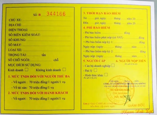 Phí Bảo Hiểm Trách Nhiệm Dân Sự