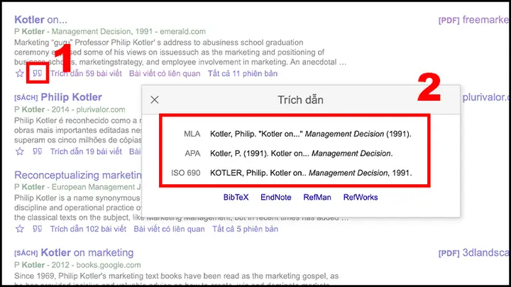 - Nút Trích Dẫn Nhanh (quick Citation)