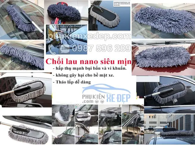 Chổi Rửa Xe Ô Tô Nano Siêu Mịn 5