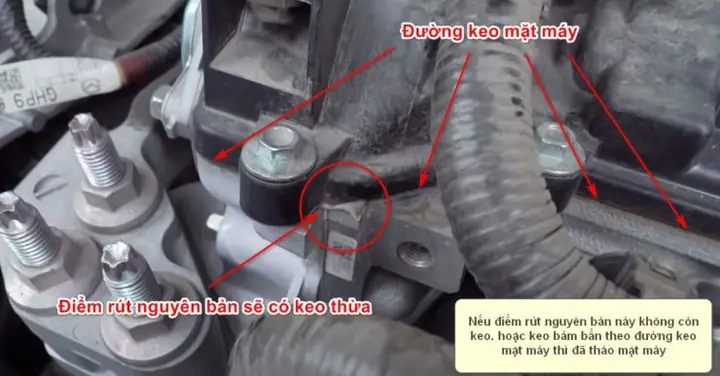 Kiểm Tra Keo Dán Mặt Máy Động Cơ