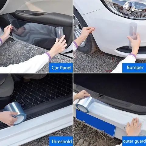Decal Phim Dán Trong Suốt Dán Bảo Vệ Chống Xước Xe Ô Tô Cuộn 5 Mét