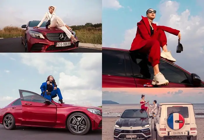 Tạo Dáng Trên Nóc Ô Tô