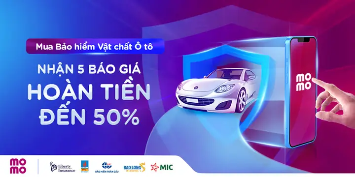Iv/ Mua Bảo Hiểm Vật Chất Xe Ô Tô Trên Momo