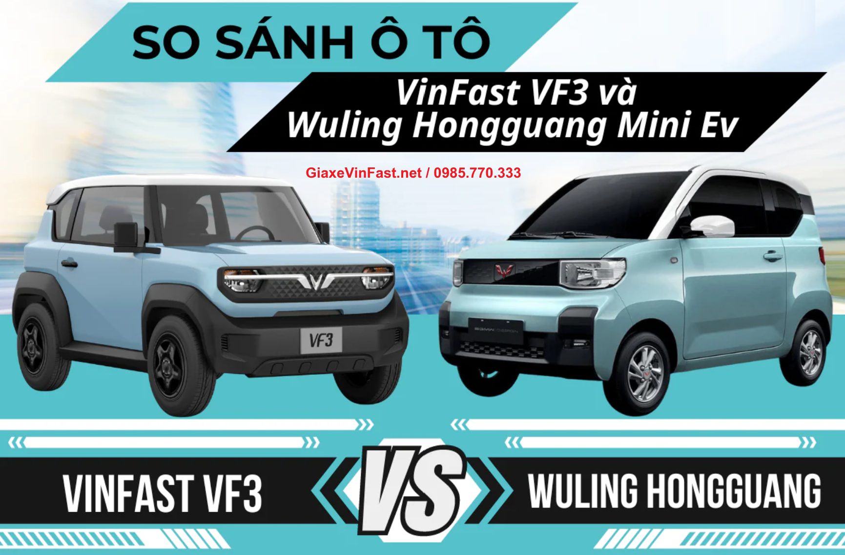 So sánh dung tích cốp xe VinFast VF 3 với các đối thủ trong phân khúc xe điện cỡ nhỏ