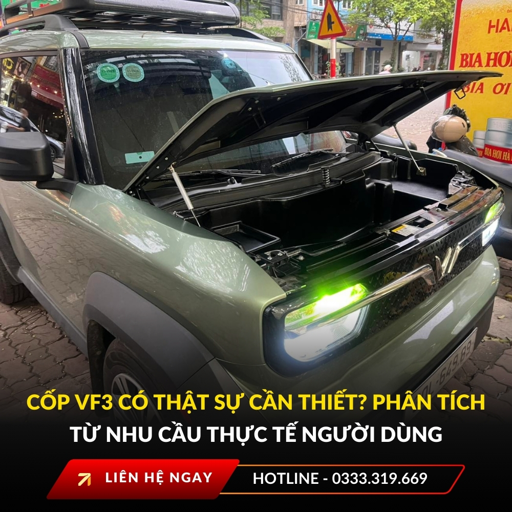 Đánh giá chi tiết khả năng chứa đồ của cốp xe VinFast VF 3 khi đi du lịch, mua sắm