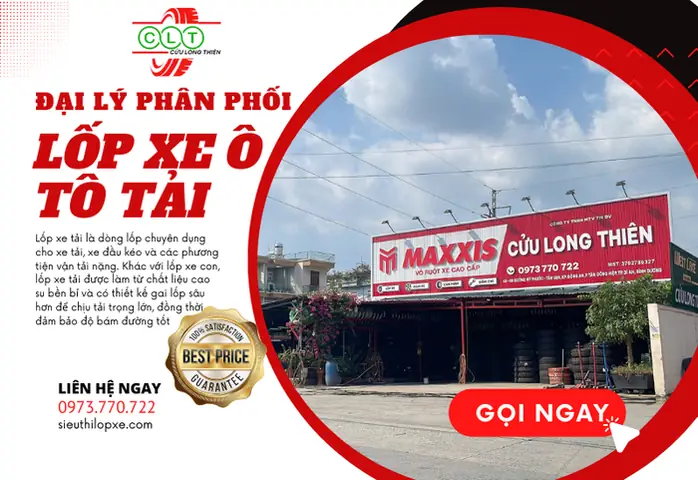 Đại Lý Cung Cấp Lốp Xe Ô Tô ( Vỏ Xe ) Tại Bình Dương - Cửu Long Thiên