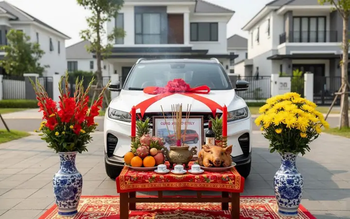 Hướng Dẫn Cúng Xe Mới 2025: Chi Tiết Cách Cúng, Bài Văn Khấn Và Lễ Vật