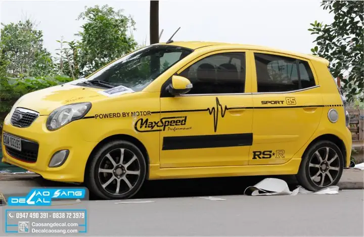 Tham Khảo Các Mẫu Đề Can Xe Kia Morning Đẹp Ấn Tượng