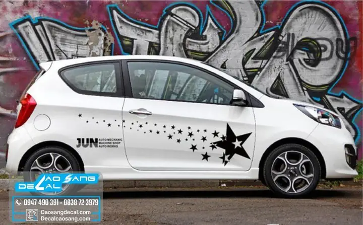 Tham Khảo Các Mẫu Đề Can Xe Kia Morning Đẹp Ấn Tượng