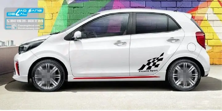 Tham Khảo Các Mẫu Đề Can Xe Kia Morning Đẹp Ấn Tượng