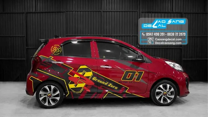 Tham Khảo Các Mẫu Đề Can Xe Kia Morning Đẹp Ấn Tượng