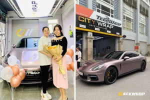 Bàn Giao Xe Ô Tô Dán Decal Đổi Màu Tại Đại Lý Teckwrap