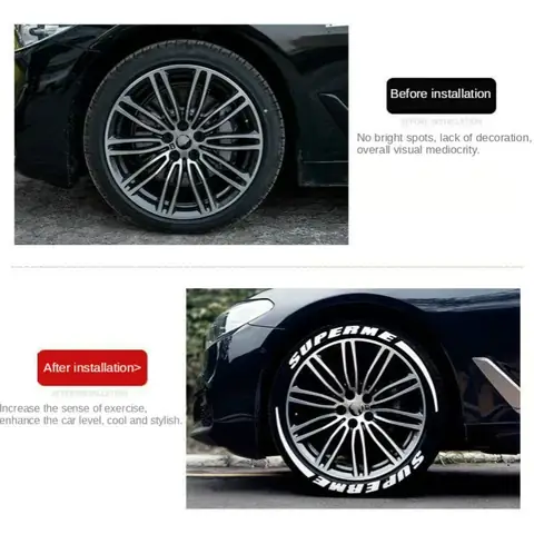 Miếng Dán Phản Quang Sửa Đổi Hình Lốp Xe Ô Tô
