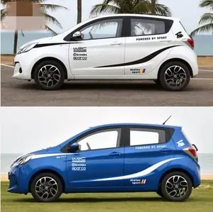 Bộ Tem Wrc Moto Sport Dán Trang Trí Ô To Hatchback Nhỏ Kia Morning, I10, Spark Ms-208