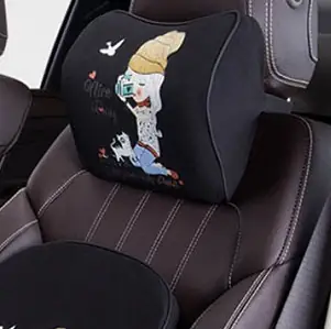 Bộ Gối Tựa Đầu Và Gối Tựa Lưng Ô Tô Cao Su Non Mẫu 2