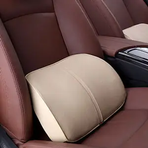 Bộ Gối Đầu Tựa Lưng Ô Tô Cao Su Non Bọc Da ( Mẫu 5a)