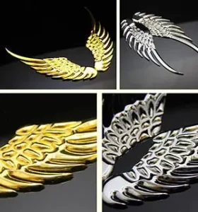Logo Đôi Cánh Thiên Thần Kim Loại Dán Trang Trí Logo Ô Tô Ms-26