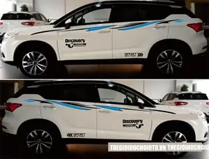 Bộ Tem Discovery Sport Và Dải Trang Trí Dán Sườn Xe Ô Tô Ms-206