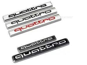 Tem Logo Chữ Quattro Dán Xe Ô Tô Ms-111