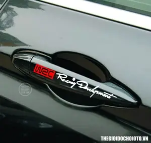 Decal Tem Wrc Dán Tay Cửa Xe Ô Tô, Trang Trí Ô Tô Ms-16