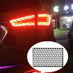 Decal Dán Trang Trí Đèn Hậu Ô Tô Dạng Tổ Ong ( Mẫu 2 ) Ms-383